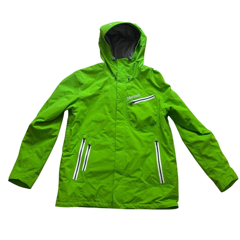 Marmot Freerider Jacket Gortex Lime Green Ski Winter Men's Size XL‎ - Read